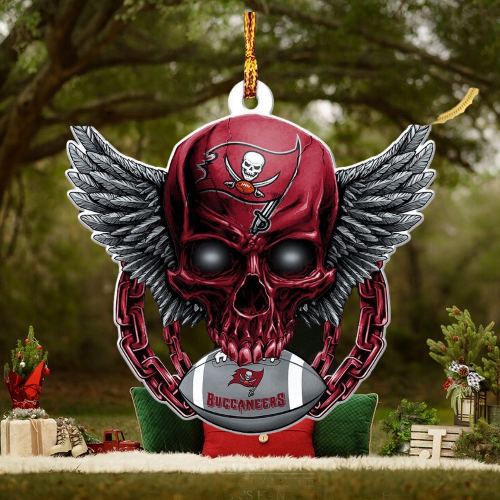 Tampa Bay Buccaneers Football Skull Logo Unique Christmas Ornament - Best  Seller Shirts Design In Usa