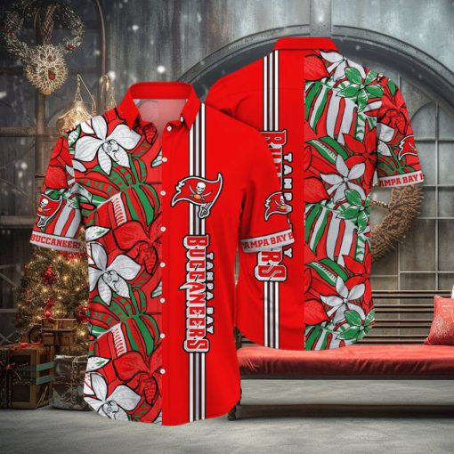 NFL Tampa Bay Buccaneers Hawaii Shirt Flower Chic Aloha Fashion