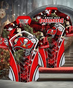 NFL Tampa Bay Buccaneers Hawaii Shirt Flower Vibrant Beachy Shirts
