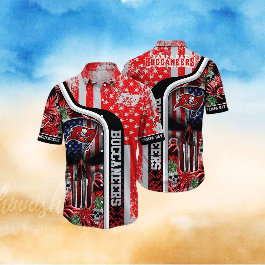 NFL Tampa Bay Buccaneers Hawaiian Shirts Skull Halloween Show Off Your Team Spirit In Tropical Fashion NFL Tampa Bay Buccaneers Hawaiian Shirts Skull Halloween Show Off Your Team Spirit In Tropical Fashion
