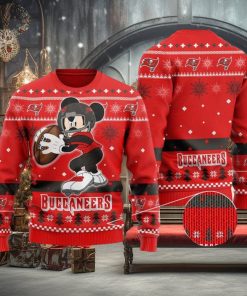 NFL Tampa Bay Buccaneers Mickey Mouse Knitting Pattern Ugly Christmas Holiday Sweater