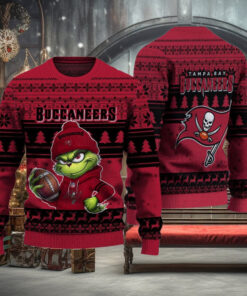 NFL Tampa Bay Buccaneers The Grinch Ugly Christmas Sweater