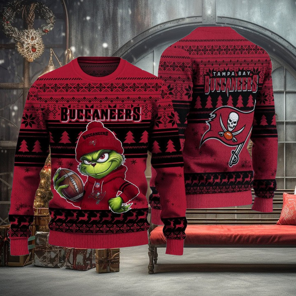 NFL Tampa Bay Buccaneers The Grinch Ugly Christmas Sweater NFL Tampa Bay Buccaneers The Grinch Ugly Christmas Sweater