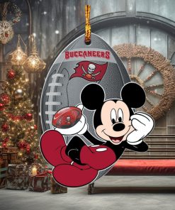 NFL Tampa Bay Buccaneers Xmas Mickey Mouse Custom Name Christmas Decorations Ornament