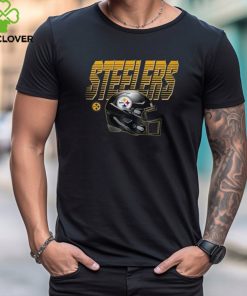 NFL Team Apparel Little Kids' Pittsburgh Steelers Helmet Black T Shirt