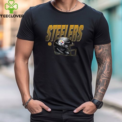 NFL Team Apparel Little Kids' Pittsburgh Steelers Helmet Black T Shirt