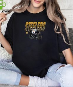 NFL Team Apparel Little Kids' Pittsburgh Steelers Helmet Black T Shirt