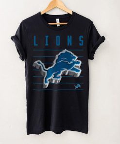 NFL Team Apparel Youth Detroit Lions Three Dimes Black T Shirt