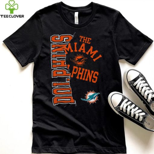 NFL Team Apparel Youth Miami Dolphins Tear Up Black T Shirt