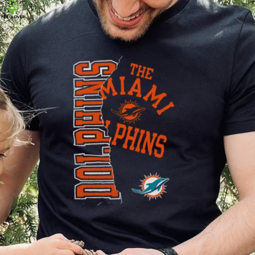 NFL Team Apparel Youth Miami Dolphins Tear Up Black T Shirt