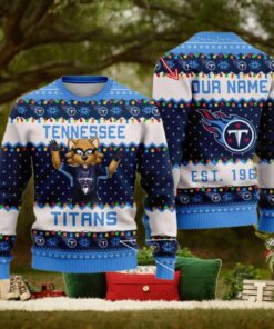 NFL Tennessee Titans Cute Mascot Custom Ugly Christmas Sweater