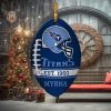 Los Angeles Chargers NFL Merry Christmas Circle Decorations Ornament