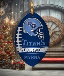 NFL Tennessee Titans Football Xmas Ornament Custom Name For Fans