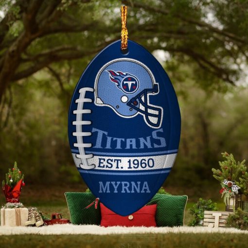 NFL Tennessee Titans Football Xmas Ornament Custom Name For Fans