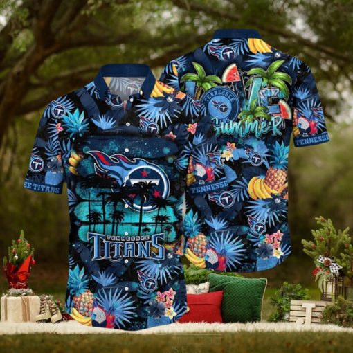 NFL Tennessee Titans Hawaii Shirt Flower Relaxed Island Wear