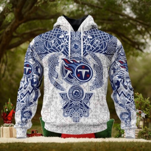 NFL Tennessee Titans Norse Viking Symbols 3D Hoodie