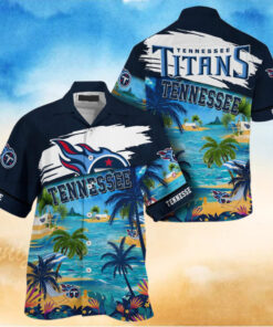 NFL Tennessee Titans Palm Tree Hot Summer Hawaiian Shirt Gifts Sport Fans