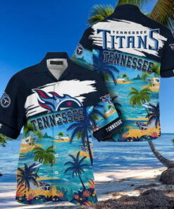 NFL Tennessee Titans Palm Tree Hot Summer Hawaiian Shirt Gifts Sport Fans