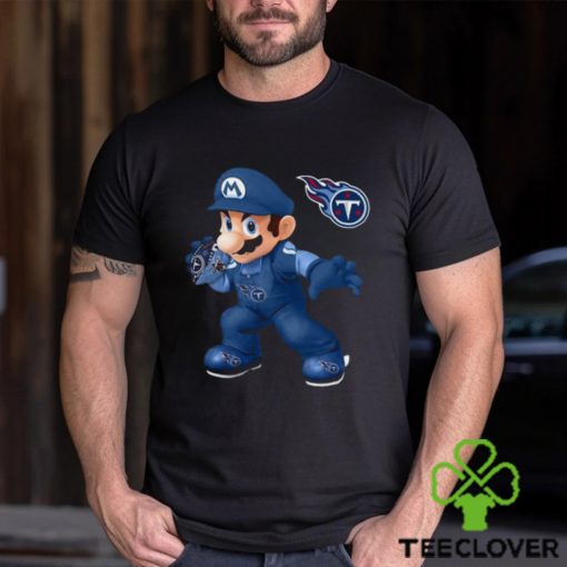 NFL Tennessee Titans T Shirt Print Mario Nfl Thoodie, sweater, longsleeve, shirt v-neck, t-shirt Mario For Fans