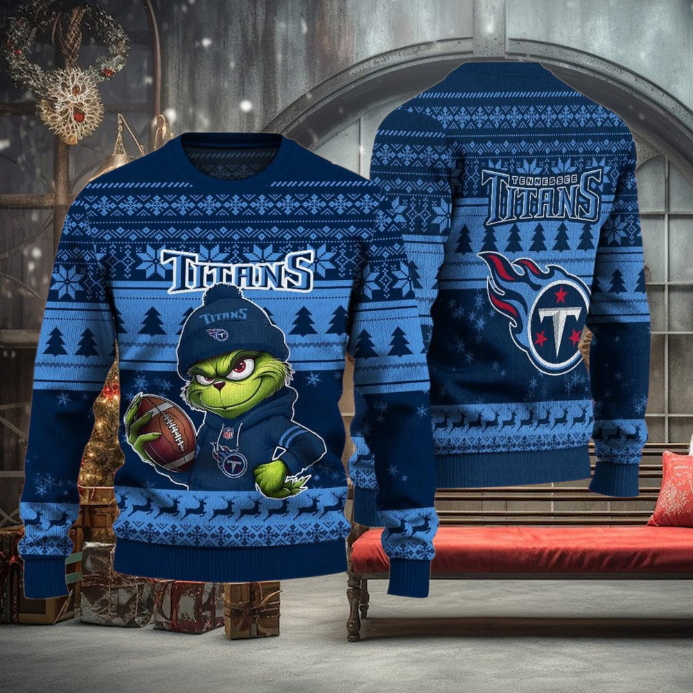 NFL Tennessee Titans The Grinch Ugly Christmas Sweater NFL Tennessee Titans The Grinch Ugly Christmas Sweater