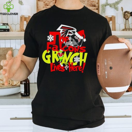NFL The Atlanta Falcons Grinch Lives Here Christmas shirt