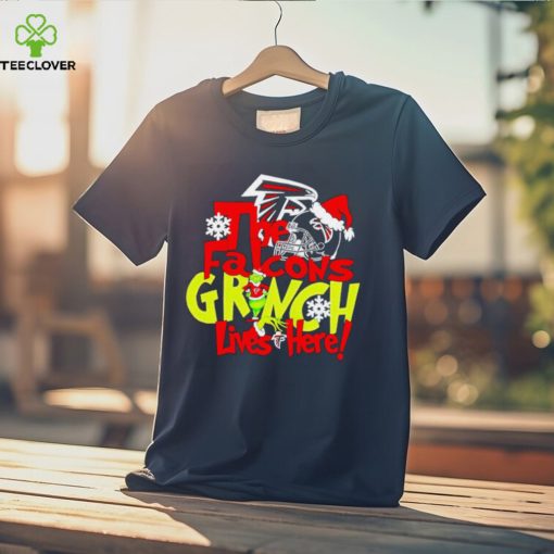 NFL The Atlanta Falcons Grinch Lives Here Christmas shirt