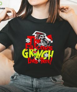 NFL The Atlanta Falcons Grinch Lives Here Christmas shirt