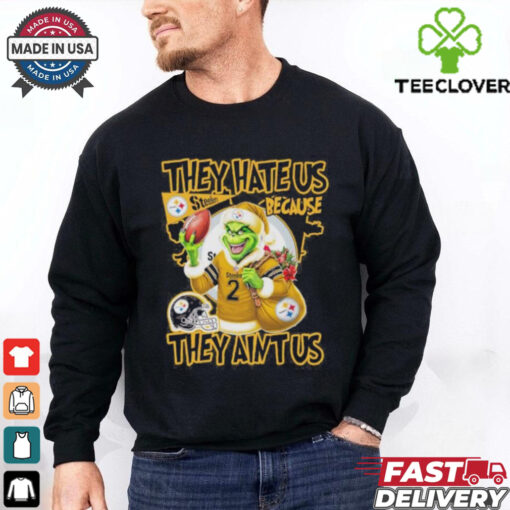 NFL They Hate Us Because They Ain’t Grinch X Pittsburgh Steelers Christmas Shirt