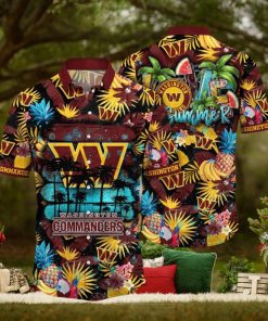 NFL Washington Commanders Hawaii Shirt Flower Relaxed Island Wear