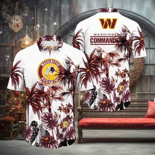 NFL Washington Commanders Hawaii Shirt Palm Tree Aloha Shirt For Fans