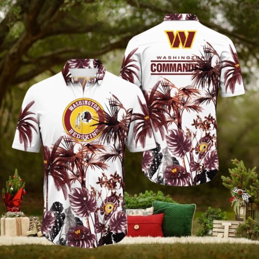 NFL Washington Commanders Hawaii Shirt Palm Tree Aloha Shirt For Fans