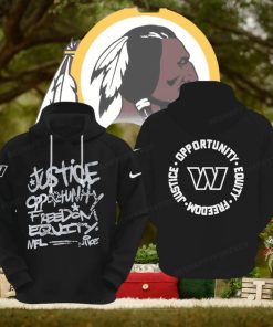 NFL Washington Commanders Justice Opportunity Equity Freedom Hoodie