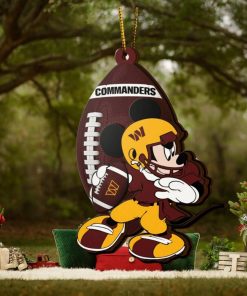 NFL Washington Commanders Mickey Mouse Christmas Ornament