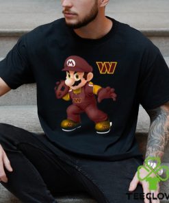NFL Washington Commanders T Shirt Print Mario Nfl Tshirt Mario For Fans