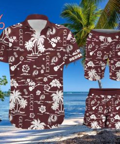 NFL Washington Redskins Gucci Logo Pattern Hawaiian Shirt & Shorts