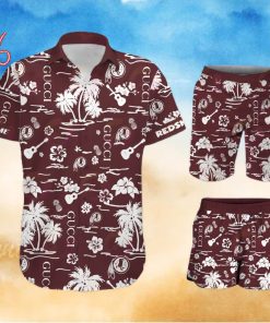 NFL Washington Redskins Gucci Logo Pattern Hawaiian Shirt & Shorts