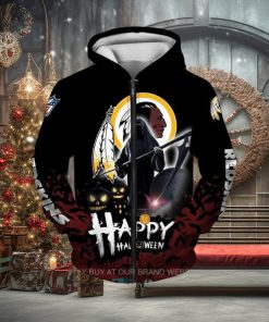 NFL Washington Redskins Happy Halloween Zip Up Hoodie