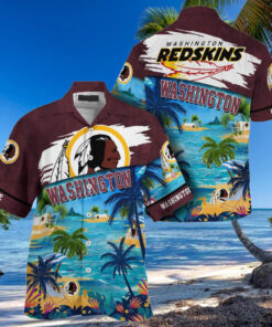 NFL Washington Redskins Palm Tree Hot Summer Hawaiian Shirt Gifts Sport Fans
