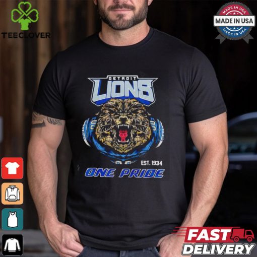 NFL detroit lions est 1934 one pride shirt