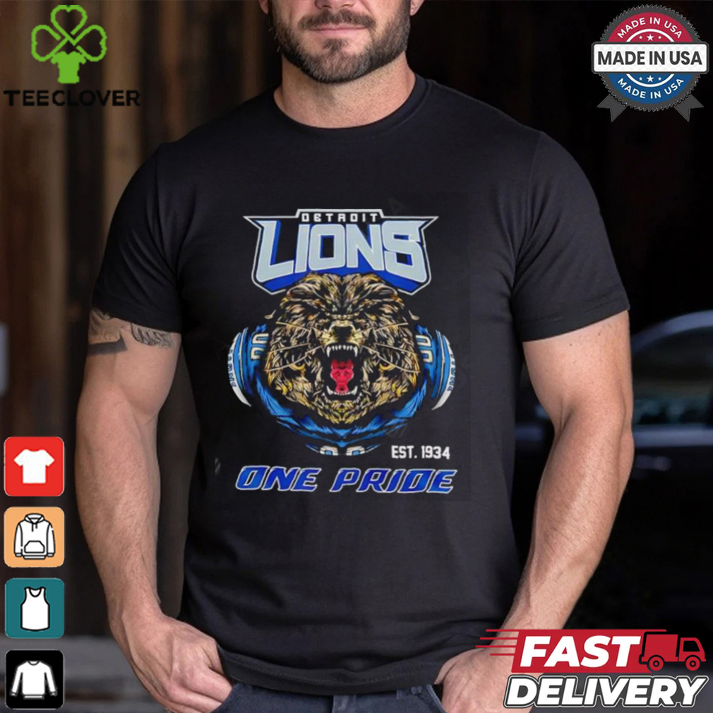 NFL detroit lions est 1934 one pride shirt NFL detroit lions est 1934 one pride shirt
