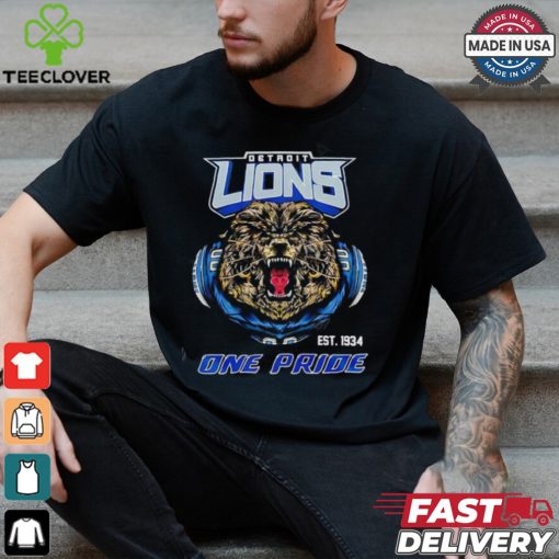 NFL detroit lions est 1934 one pride shirt