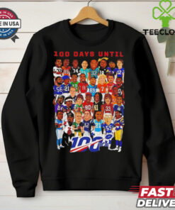 NFL football players 100 day until vintage shirt