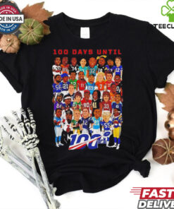 NFL football players 100 day until vintage shirt