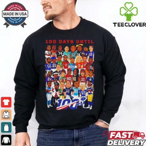 NFL football players 100 day until vintage shirt