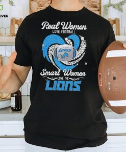 NFL real women love football smart women love the Detroit Lions football heart 2023 hoodie, sweater, longsleeve, shirt v-neck, t-shirt