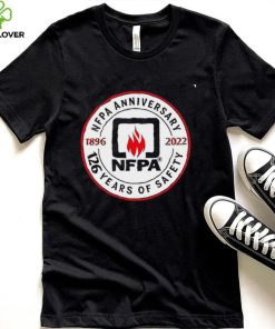 NFPA Anniversary 126 years of safety 1896 2022 logo shirt