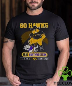 Iowa Hawkeyes Go Hawks Beat Northwestern Football T Shirt