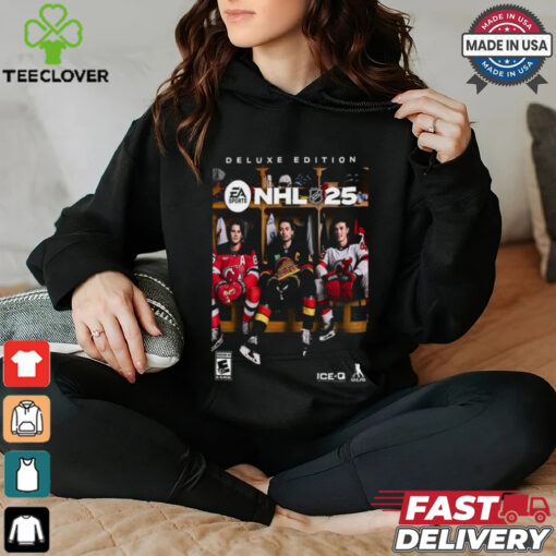 NHL 25 EA Sports Athlete Cover Quinn Jack And Luke Hughes Deluxe Shirt