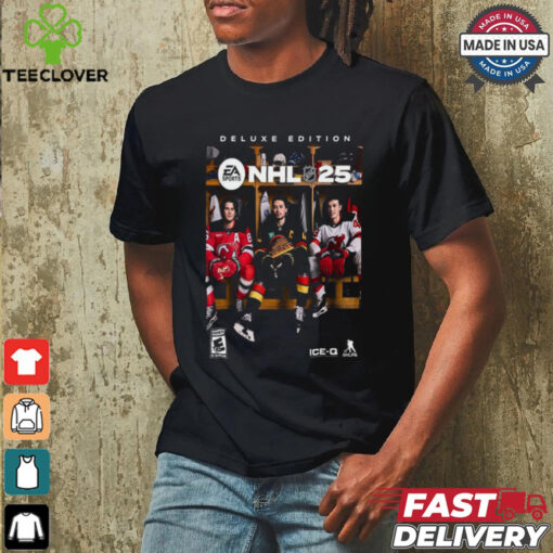 NHL 25 EA Sports Athlete Cover Quinn Jack And Luke Hughes Deluxe Shirt