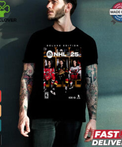 NHL 25 EA Sports Athlete Cover Quinn Jack And Luke Hughes Deluxe Shirt